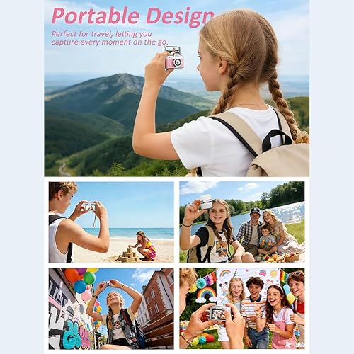 Miniatura 7 de Mini llavero cámara digital retro mini cámara de video digital pequeña cámara corporal 1080P FHD grabación con pantalla IPS de 0.96 pulgadas con 6