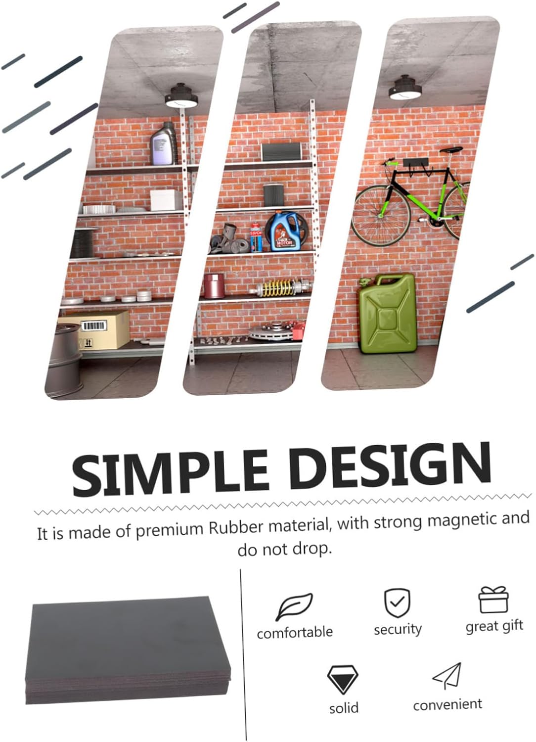 STOBOK 32pcs Faux Magnetic Windows for Garage Door Decorative Magnetic Panels Easy Apply Cut Sheets Weather Resistant Design Enhance