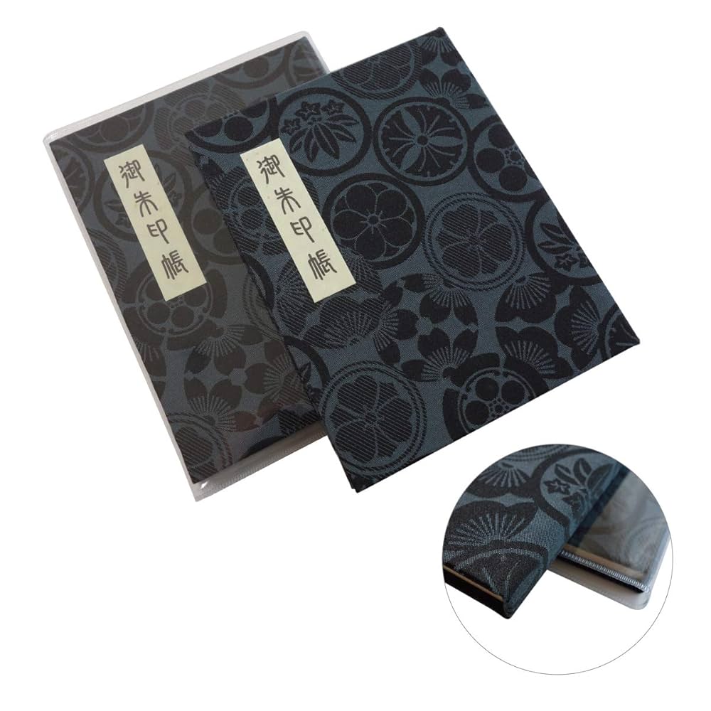 Amazon | 御朱印帳 60ページ ブック式 ビニールカバー付 法徳堂