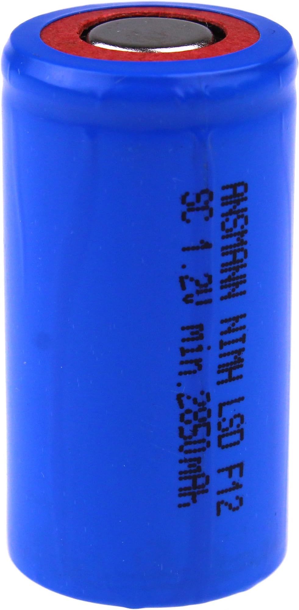 2850 mAh 1.2 V Sub-C NiMH LSD Flat-Top Battery - Blue
