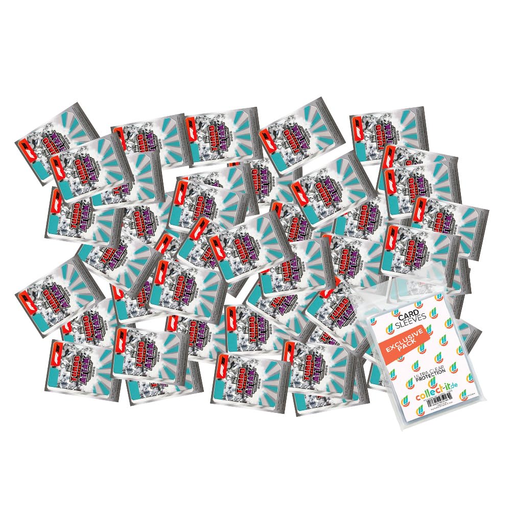 Bundle with Topps Turbo Attax Formula 1 2025 Trading Cards + Exclusive Collect-it Cases (50 Different Random Cards)