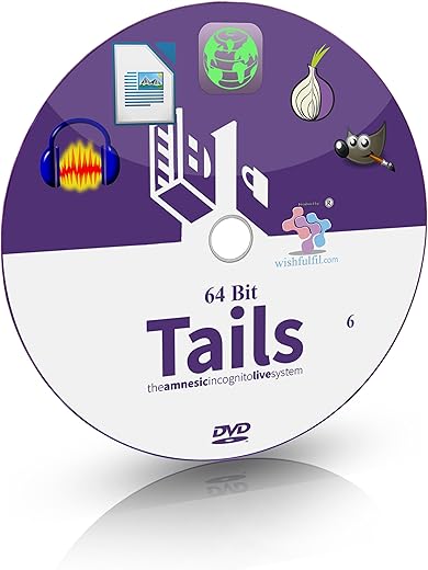 wishfulfil Tails 6 GNOME 64 Bit Live Bootable Installation DVD
