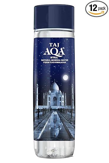 VARAHI TAJ AQA Still Natural Mineral Water - 1 Litre (Pack of 12 Bottles), Natural Mineral Water Bottles