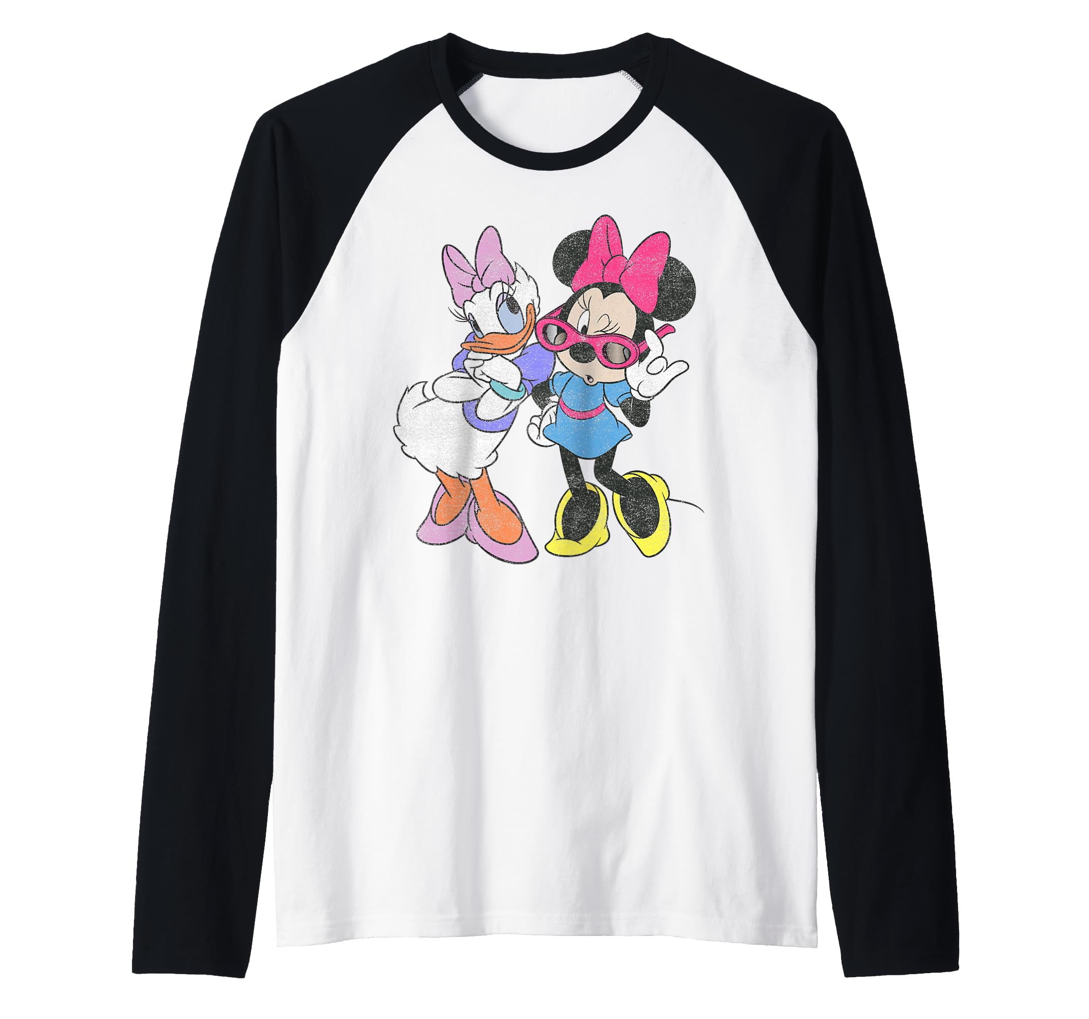 Baseball Tee Disney Raglan avec Graphique Minnie et Daisy - 2