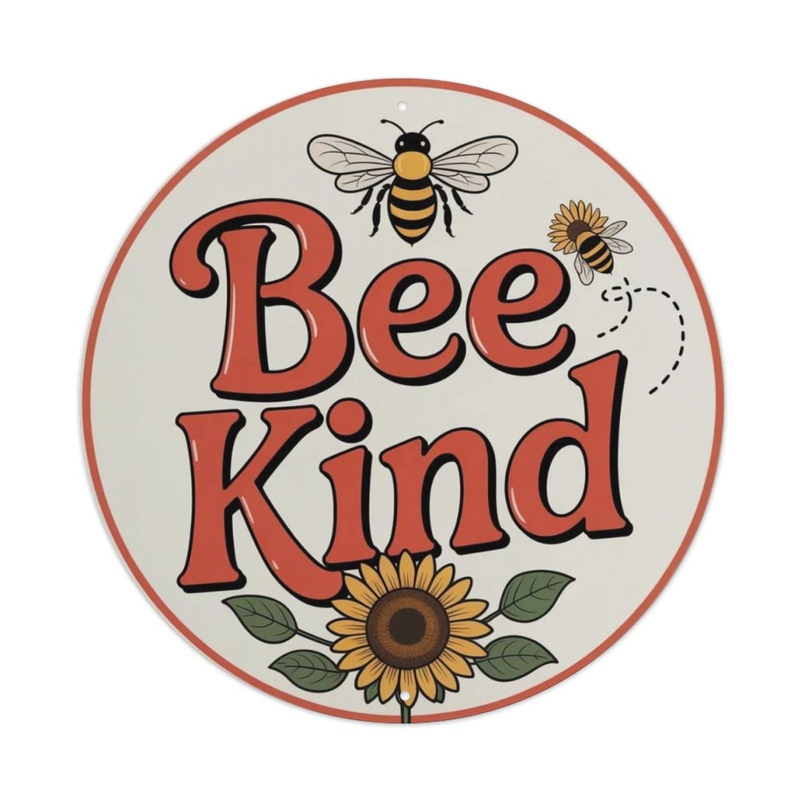 Bee Kind Metal Tin Sign Plaque