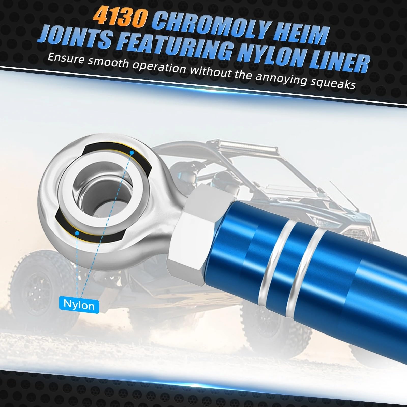 Zestaw łączników obniżających Do Polaris RZR Turbo R 2022-2023 tylny stabilizator łącznik obniżający motocykl | Tuleje łączników końcowych Tylny aluminiowy stabilizator