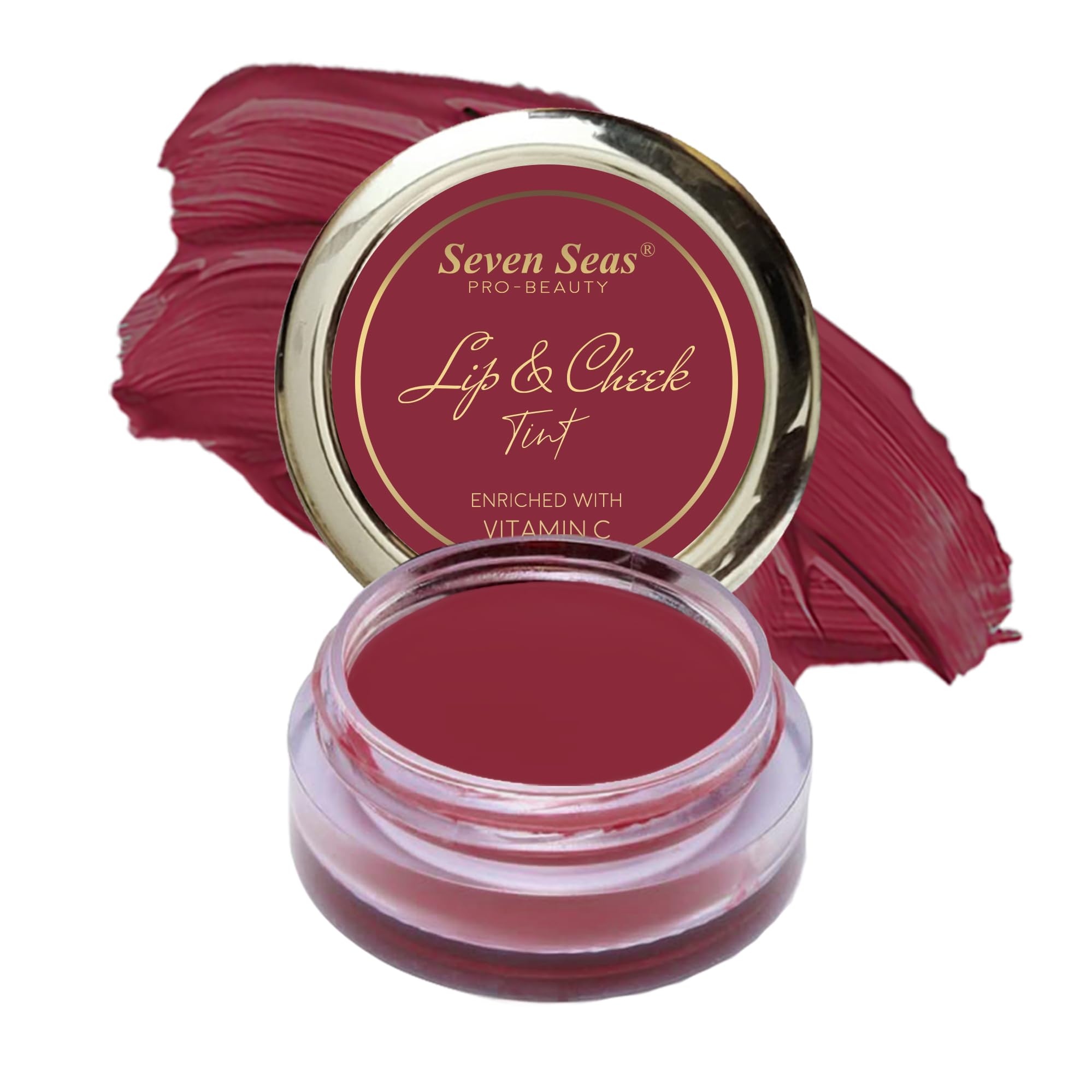 Seven Seas Lips & Cheek Tint Combo Pack of 2 | Matte Natural Blush for Women | Lip Tint with Vitamin E | Nourishing Cheek Tint (Mandy)-image-5