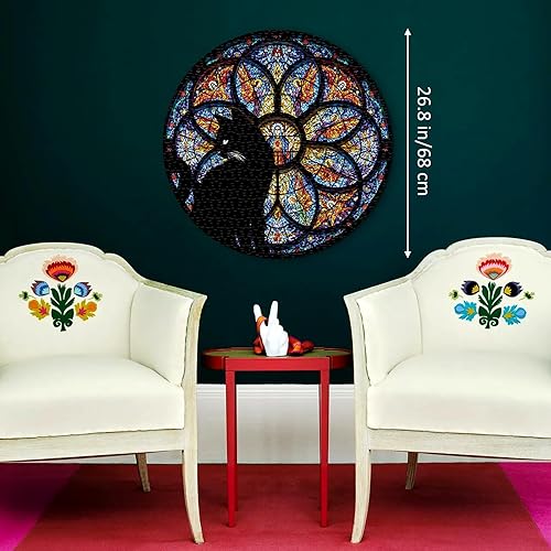 Miniatura 5 de Rompecabezas de 1000 piezas para adultos, coloridos rompecabezas cristianos religiosos para adultos, gatito mandala rompecabezas de 1000 piezas