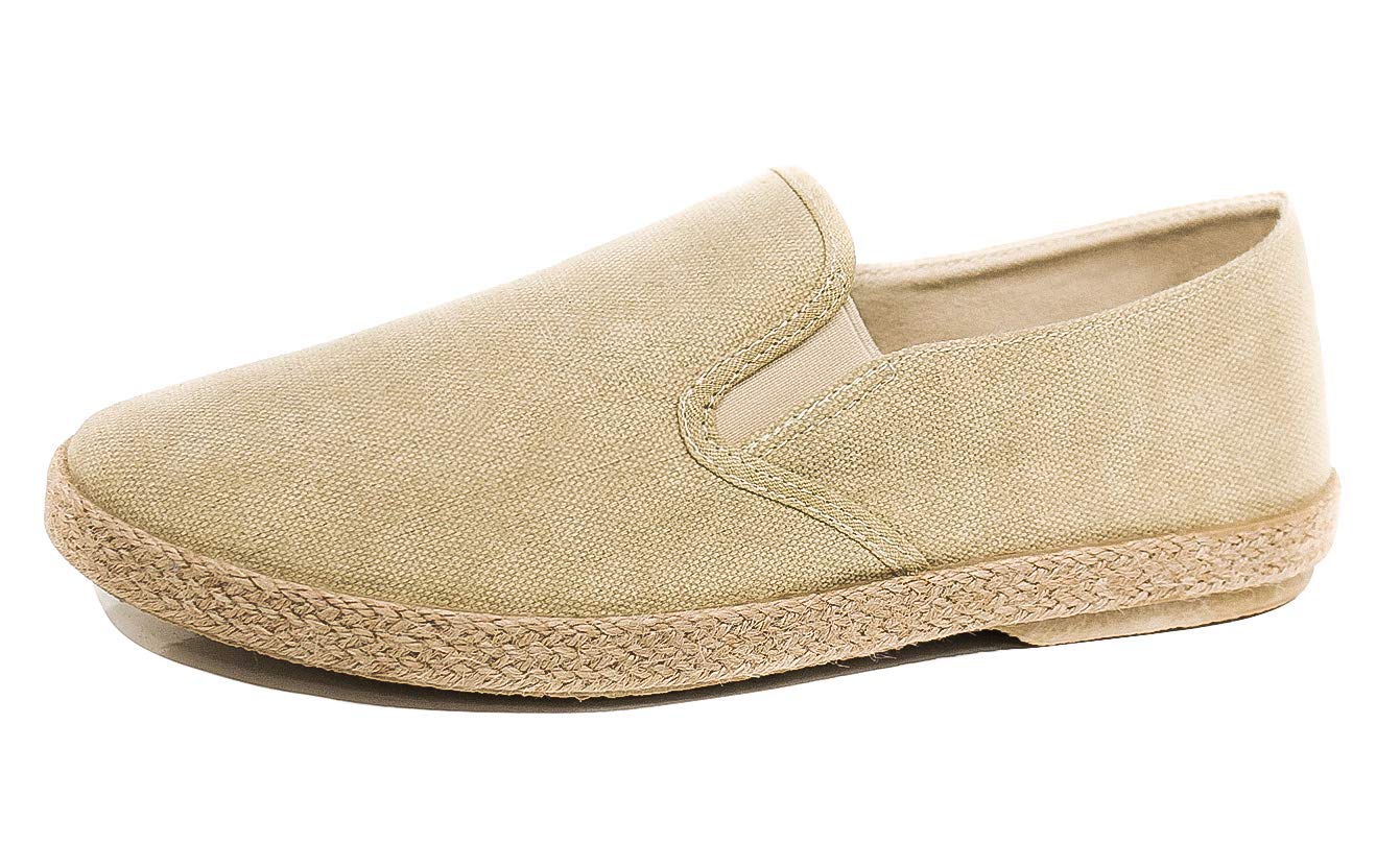 Evoga Mocassins Espadrilles Homme Artisanat Casual Bleu Chaussures Basses Été