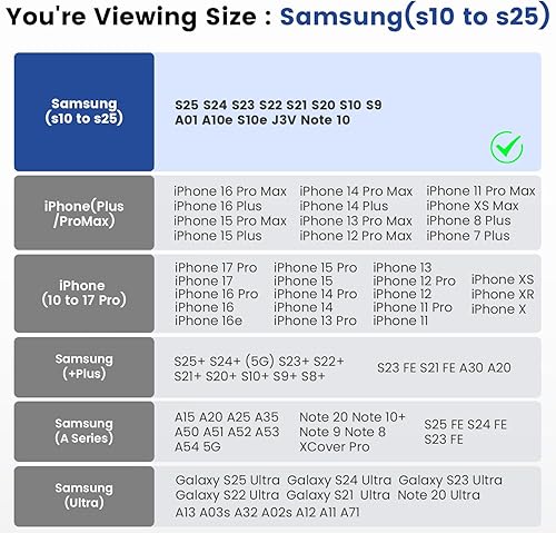 Miniatura 6 de DeBin Funda para Galaxy S25 S24 5G S23, S22, S21, S20, S10, S9, A10e, A01, Note 10, Funda para cinturón de teléfono celular Funda con clip (se