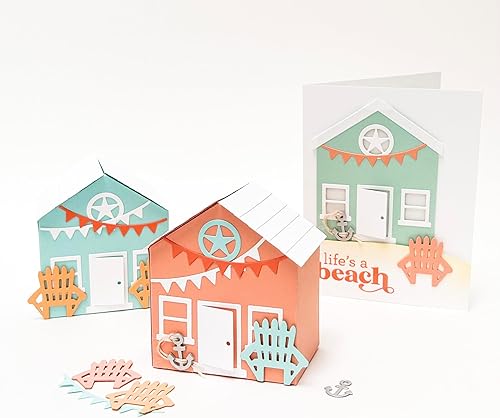 Miniatura 2 de Ellen Hutson, Essentials by Ellen, Juego de troqueles Summer Cottage, caja de regalo para casa, regalo, bricolaje, troquelado, manualidades,