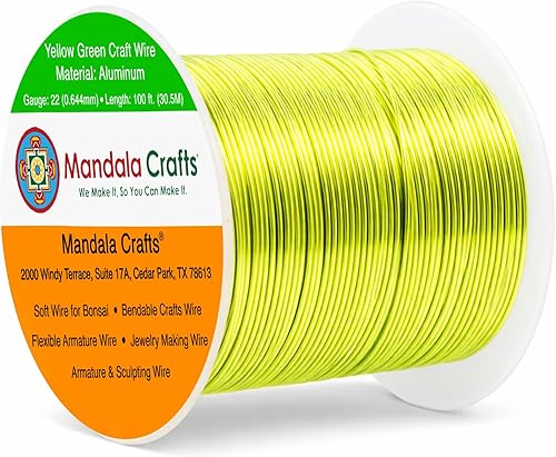 Vista 210 de Mandala Crafts - Alambre de aluminio anodizado de calibre 10 para manualidades de joyería - 32 pies de alambre flexible de cobre coloreado - Doble