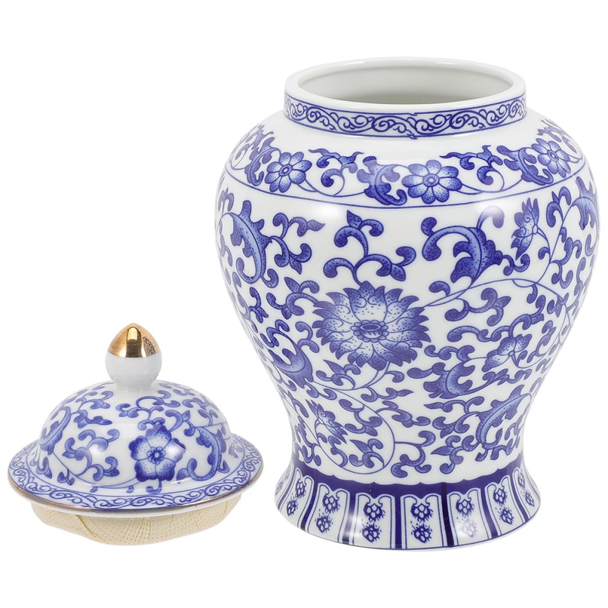 CRAFTHROU Bote de Té Suelto de Cerámica 1300ml Cierre Hermético para Cocina | Estilo Retro y Simple, Apto para Hojas y Snacks de Fruta Seca, Uso en Escritorio o Cocina