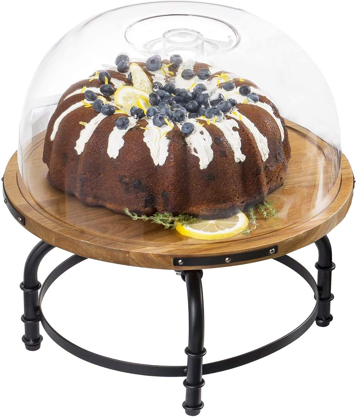 TableCraft Industrial Collection Rotating Cake Stand
