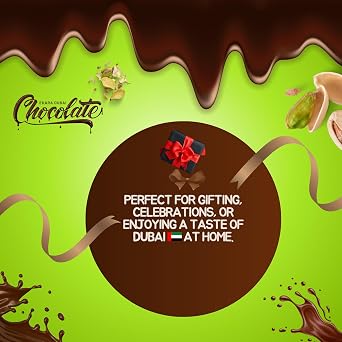 Velafee Dubai Chocolate Bar Pistachio Kunafa Milk 200g, Dubai Made Viral Dubai Pistachio Chocolate Bar, Middle Eastern Dessert, Premium UAE Milk Chocolate, Gift Box