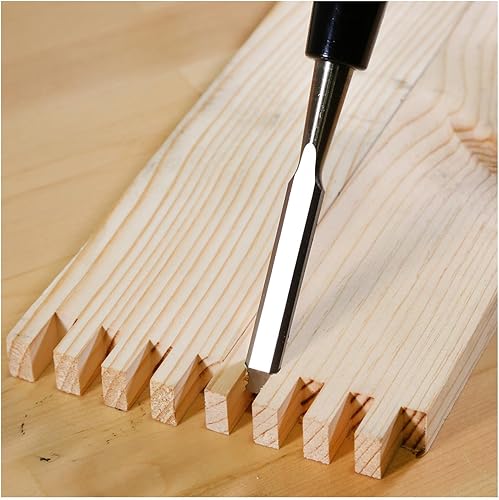 Miniatura 8 de Buck Brothers 120107BC - Cincel de madera de 1-14 pulgadas, fabricado en Estados Unidos, para cortar y terminar cortes en carpintería y carpintería,