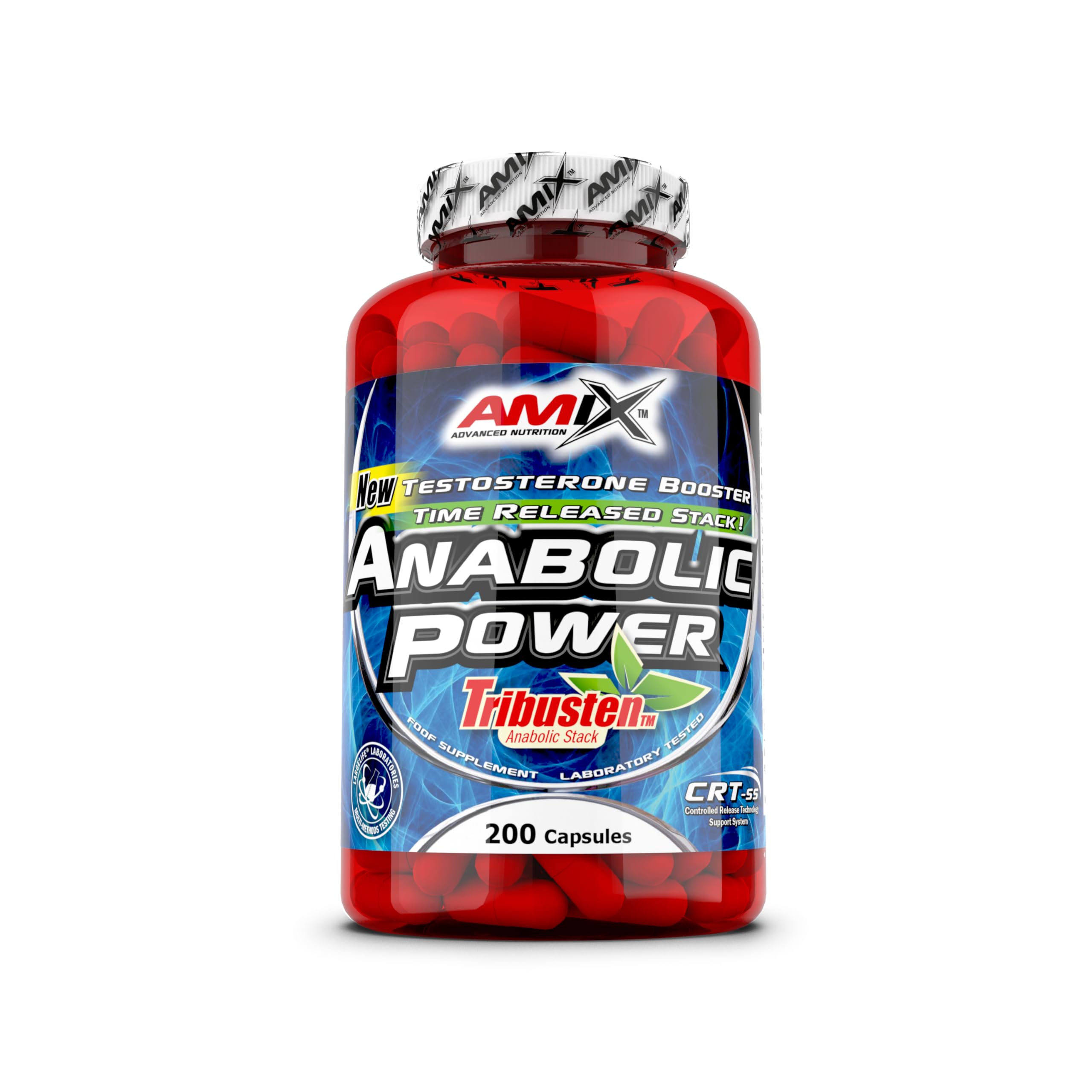 AMIX - Complemento Alimenticio - Anabolic Power Tribusten - 200 Cápsulas - Estimula la Testosterona - Aumenta la Masa Muscular - Complemento Deportivo con Tribulus Terrestris