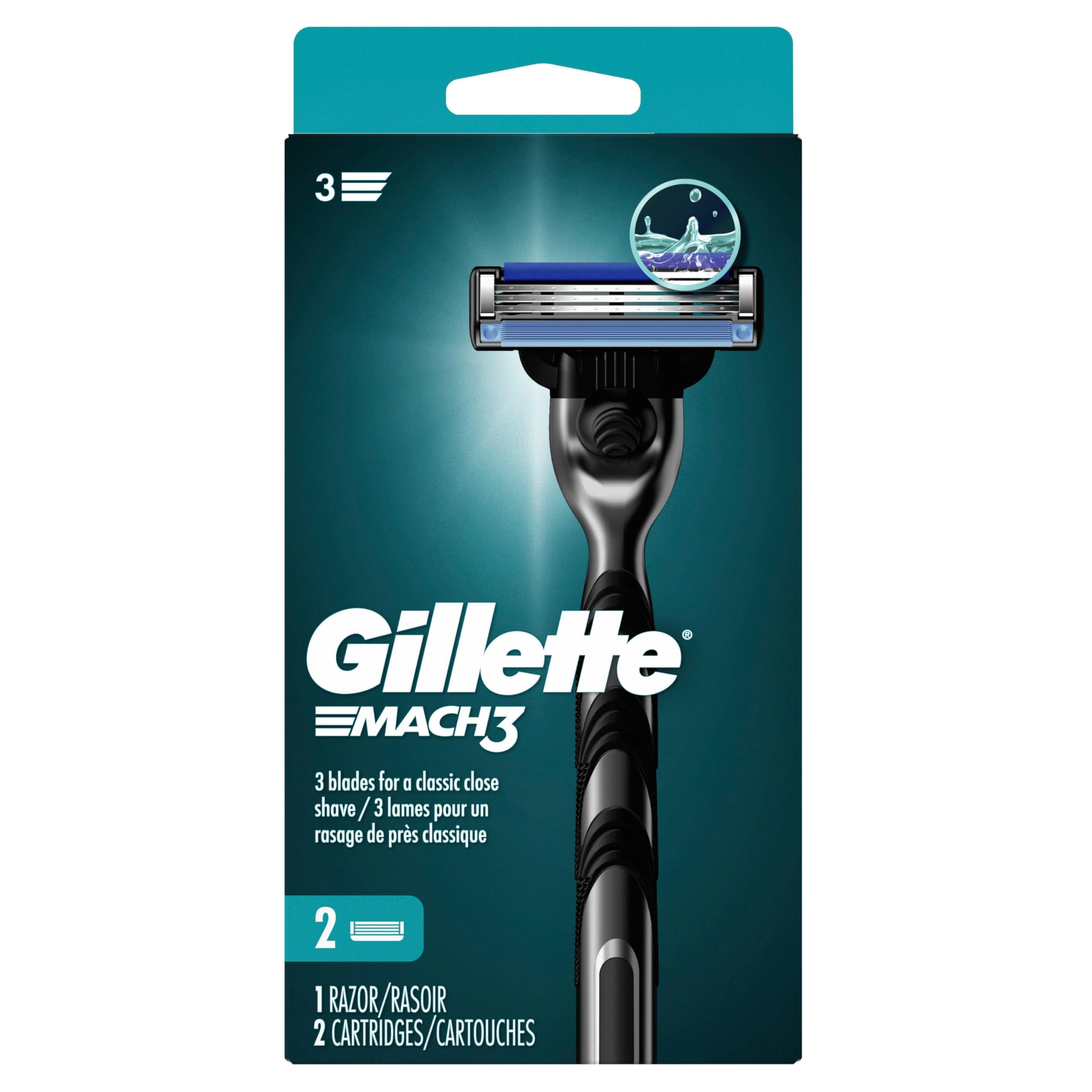 Gillette Mach3 Razor Refills - 3 Blades -9