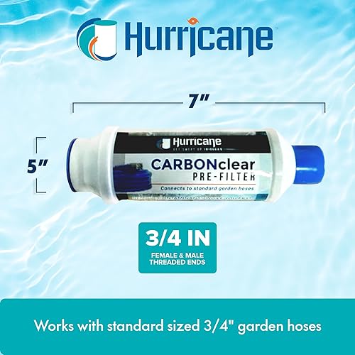 Miniatura 3 de Hurricane Filters HF-CAR10000-01 - Filtro prefiltro de 10,000 galones para llenar tu bañera de hidromasaje, spa y piscina, baño de mascotas y más -