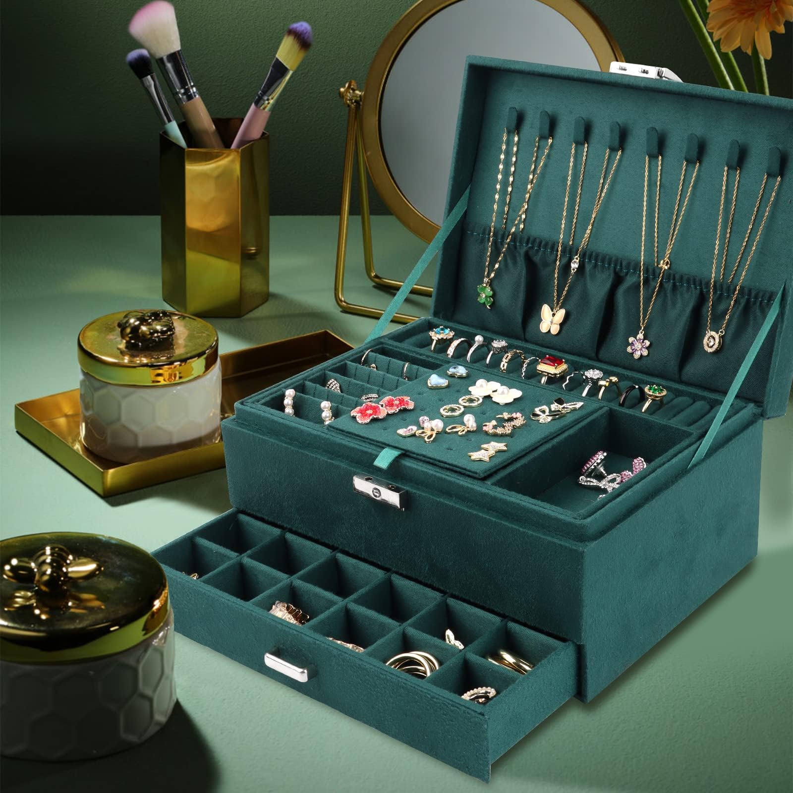 Boîte Cadeau Pour Bijoux – Avec Rembourrage Mousse, Design élégant, Protection Poussière