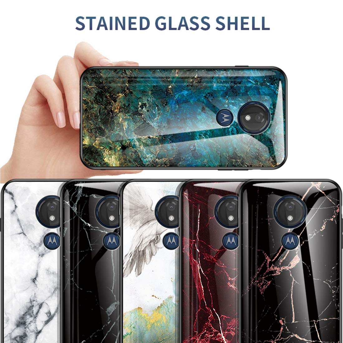 SCL Hülle Für Motorola Moto G53 | Mit Schutzfolie | Carbon-Design | Stoßfest & Rutschfest | 2 Stück Set | Schwarz