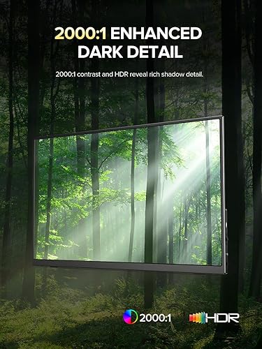 Miniatura 4 de Monitor portátil 4K UPERFECT, pantalla de 14.5" UHD 3840x2400 para laptop con cubierta inteligente, pantalla IPS mate 1610, 100% sRGB, 1.06 mil