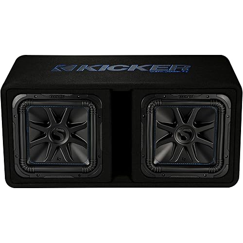 KICKER DL7S122 Dual L7S 12" Subwoofers in Vented Enclosure 2-Ohm