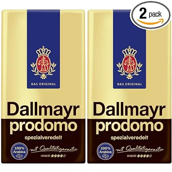 Dallmayr Prodomo Ground Coffee, 17.6 Ouce Pack of 2