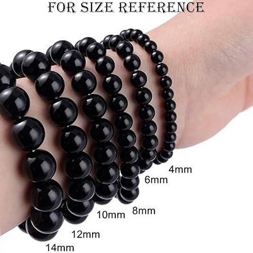 Miniatura 5 de GEMHUB Pulseras de chakras naturales con cuentas de roca Yinyang de 0.315 in con piedras preciosas naturales elásticas para yoga