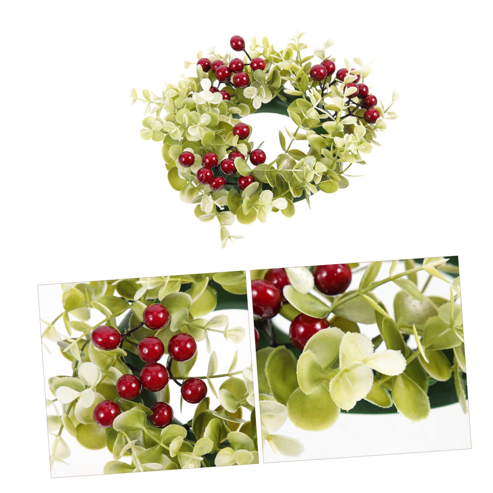 Alipis 3 Piezas Guirnalda de Velas de Baya Artificial para Decoración de Mesa para Bodas y Fiestas Adorno Navideño de con Toque Natural