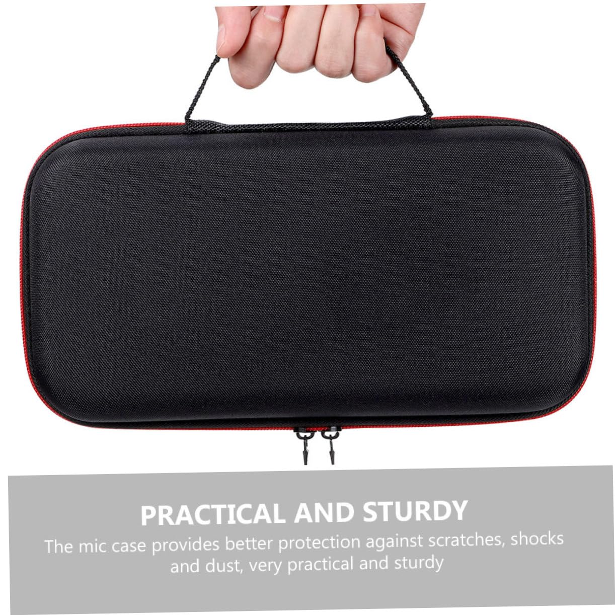 Kisangel 2pièces Étui de Rangement pour Microphone Portable Sac de Transport avec Fermeture Éclair Lot pour Micro à Main