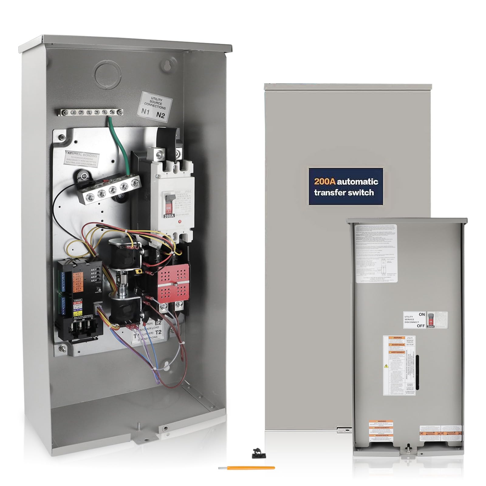 Photo 1 of 200 Amp Automatic Transfer Switch Compatible with Generac RXSW200A3