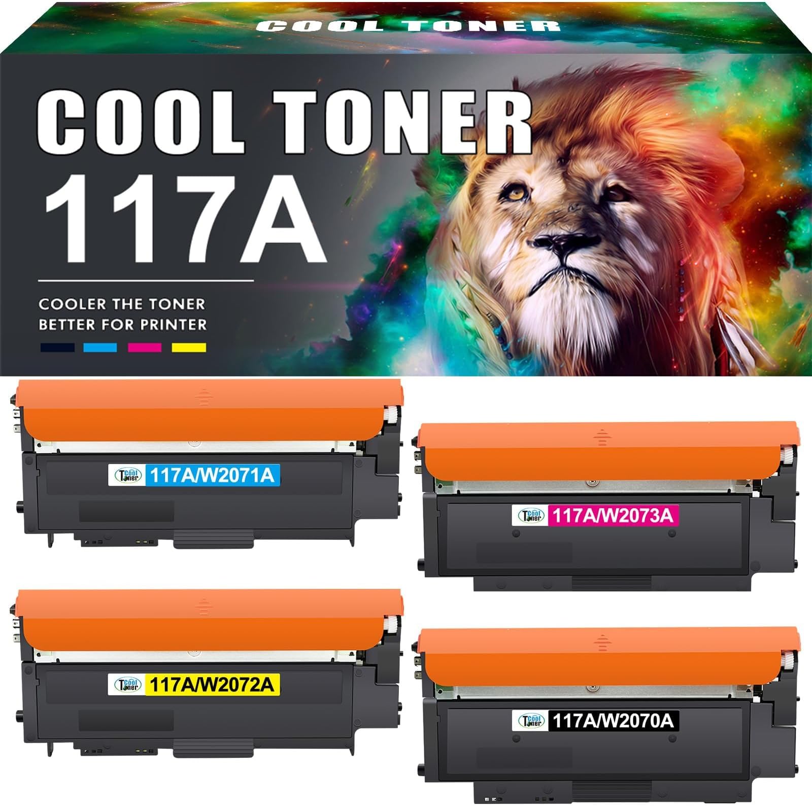 117A Toner Compatible for HP Color Laser MFP 150nw 150a 178nwg 178nw 4-Pack