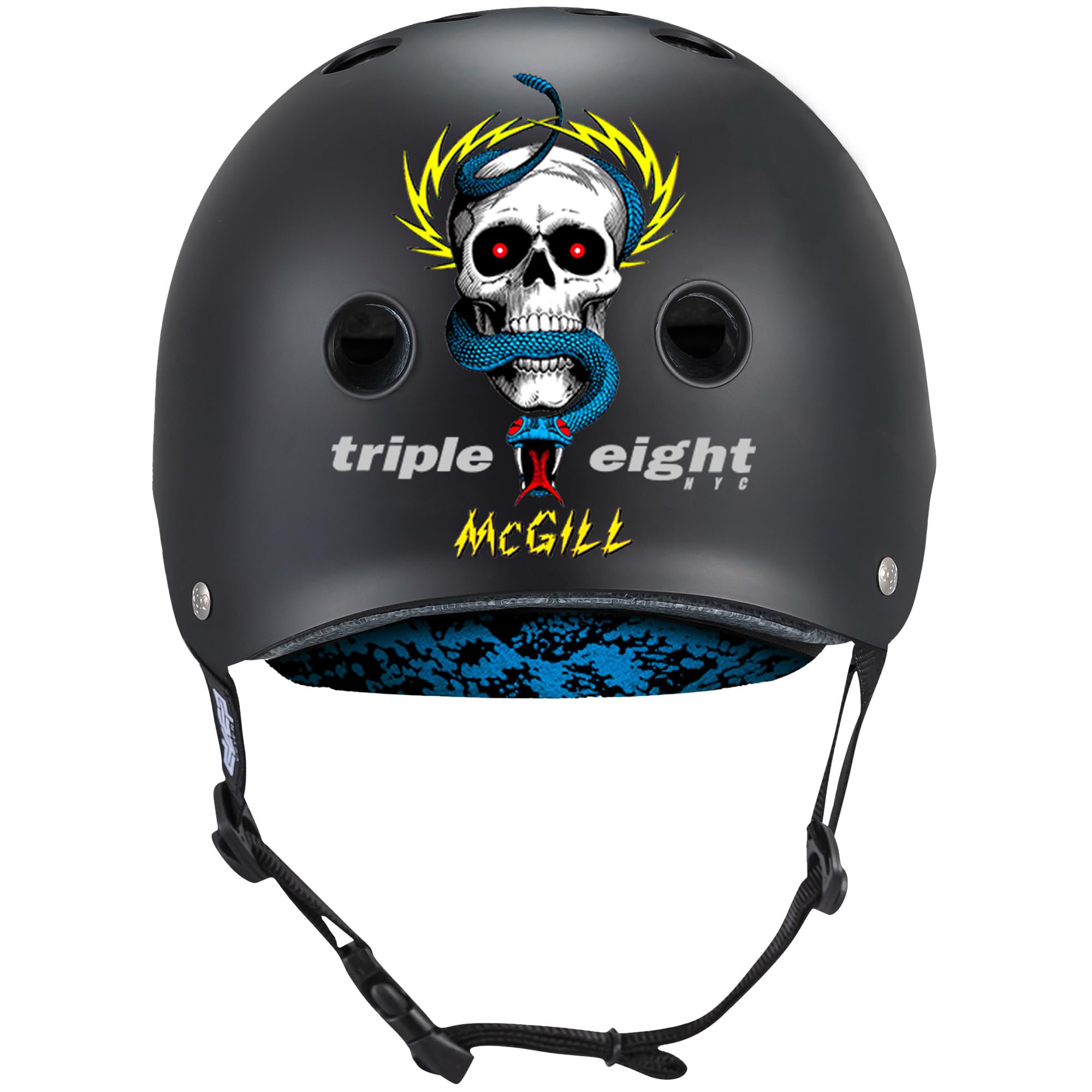 Triple Eight Deep Cover Helm - Ideal für Skateboarden, Radfahren, BMX und Rollschuhlaufen