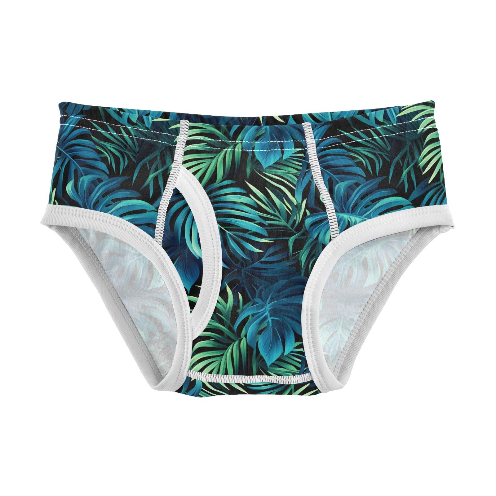 Boys Exclusive Briefs Toddler Underwear 95 Combed Cotton Boxerbriefs 2T Tropical Leaves Pattern