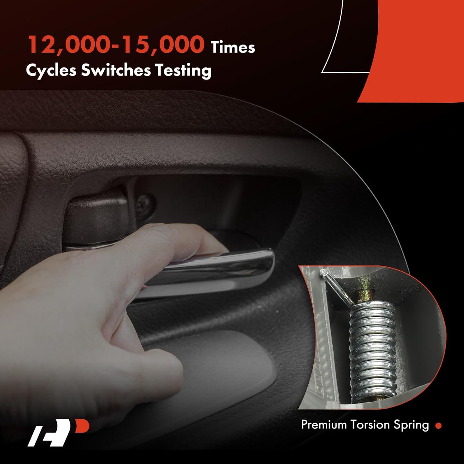 A-Premium Inside Interior Door Handles Compatible with Jeep WK Series Grand Cherokee 2005-2010, Gray Housing with Gray Lever, 2-PC Set, Front Driver and Passenger Side