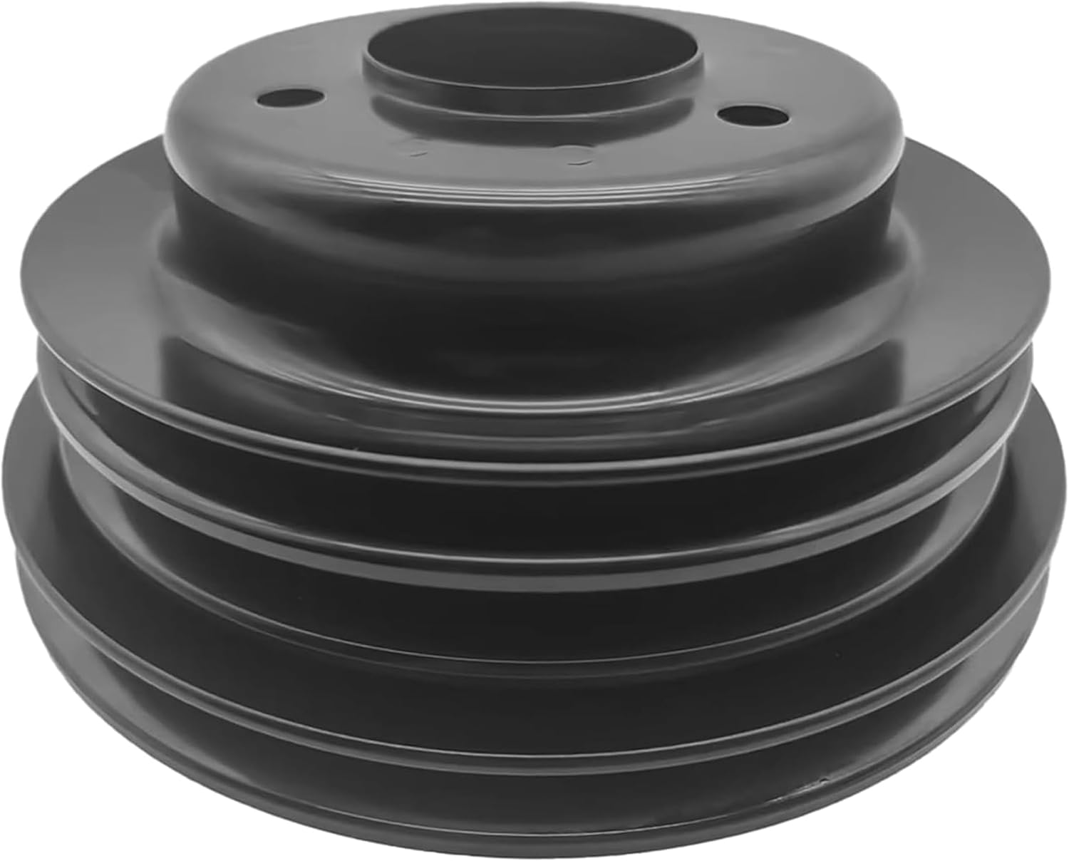 Black Crankshaft Pulley 3 Groove for Big Block Chevy 396 427 454 LWP Short Water Pump