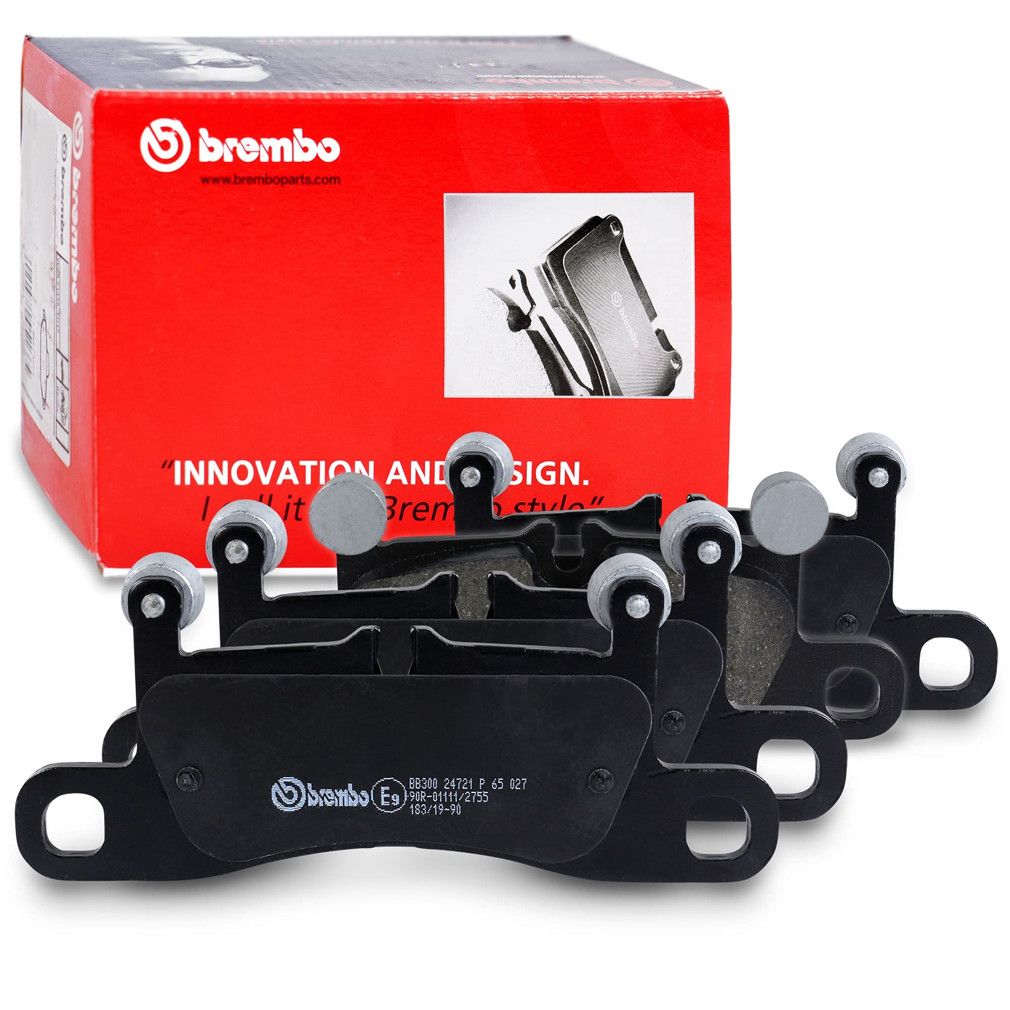 Brembo P65027 Rear Disc Brake Pad - Set of 4