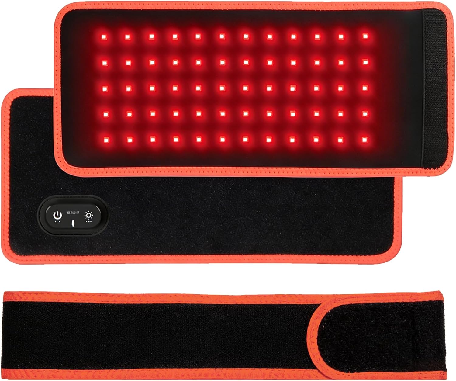 Rechargeable Red Light Therapy for Body, Therapy for Back Belt Knee, 660nm 850nm, Portable Infrared Heating Pads for Dogs, 4 Therapy Light Modes, Wireless Infrared Red Light for Pain NIR