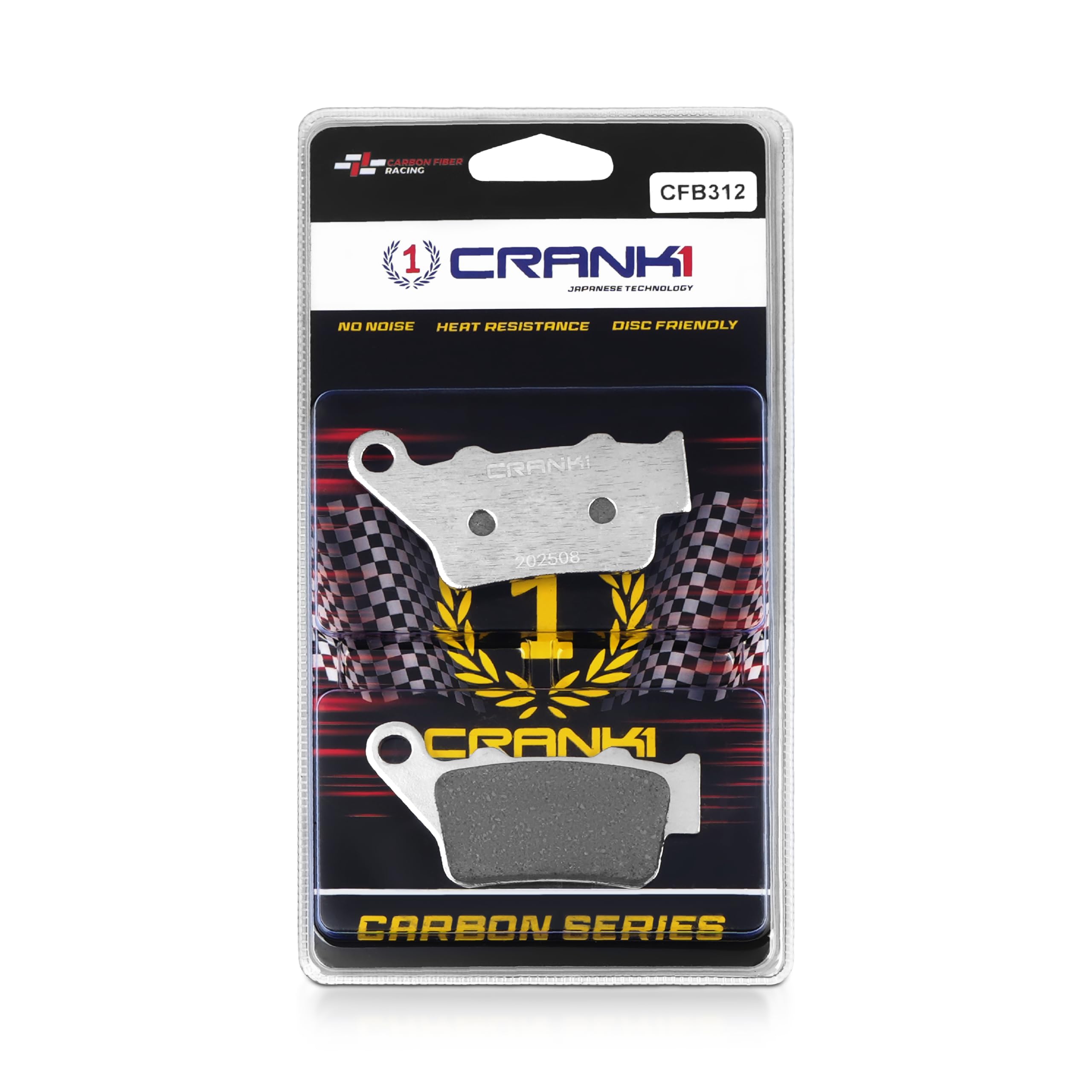 Carbon Brake Pads Compatible For KTM 200 Duke (2012 Onwards) | Rear | CFB312 | 1 Set | High Performance Disc Pad | Superior Stopping Power | Heat Resistant | Long Life-image-46