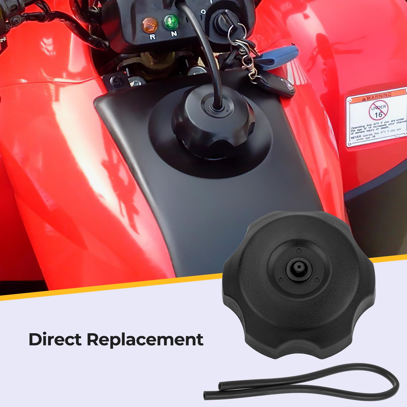 New Fuel Gas Tank Cap For Honda Rancher 420 TRX420 ATV 2007-2013 - OEM Style Replacement