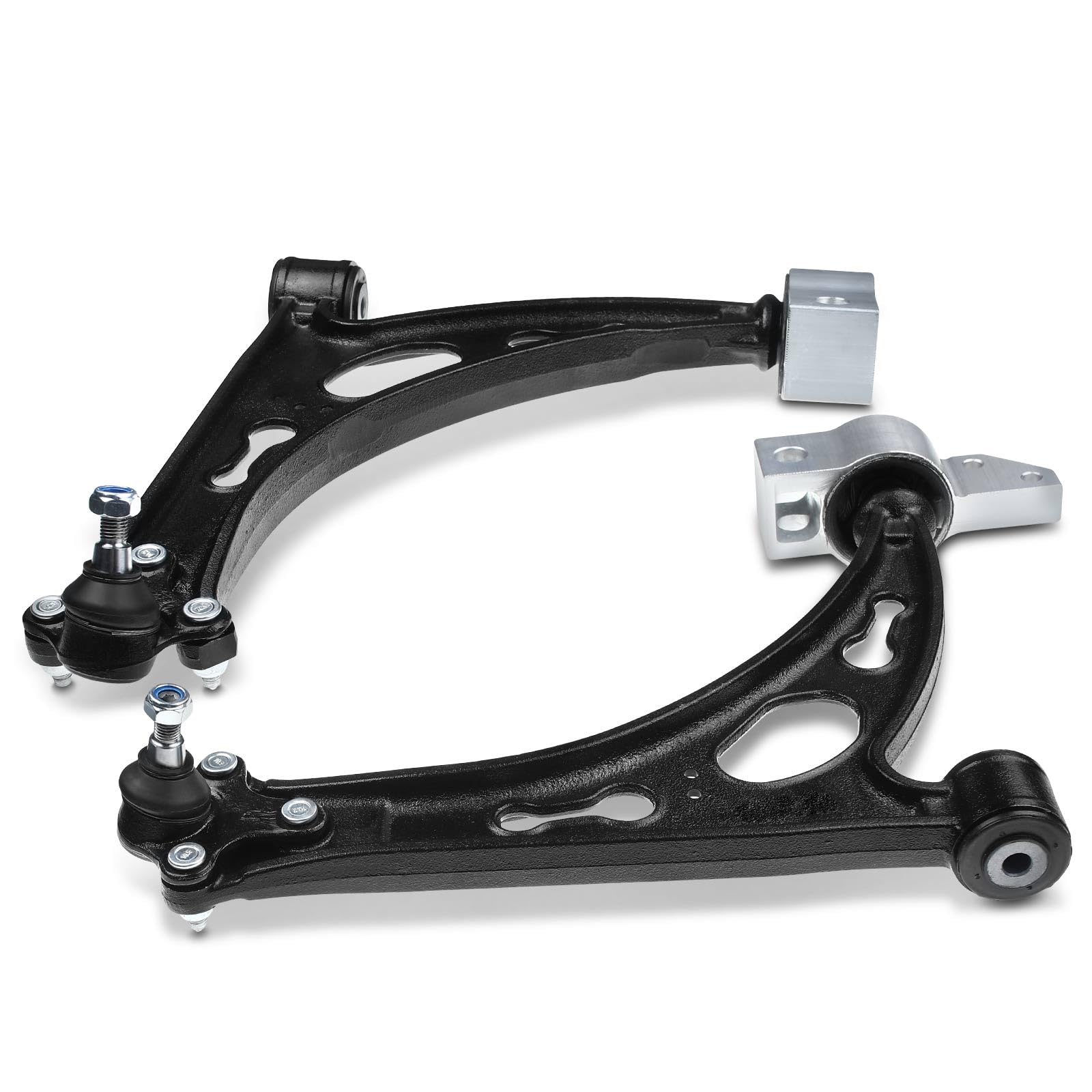 Frankberg 4x Braccio trasversale Braccio assiale Anteriore sinistro destro Compatibile con Golf VI 5K1 Golf V 1K1 Golf Plus 521 5M1 Golf VI Variante AJ5 Yeti 5L Replace# 1K0407152AA