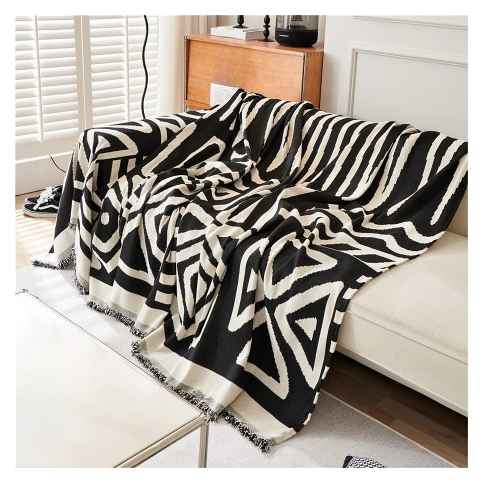 Amazon｜幾何学模様のソファーカバー、1～2人掛けクッションソファー用