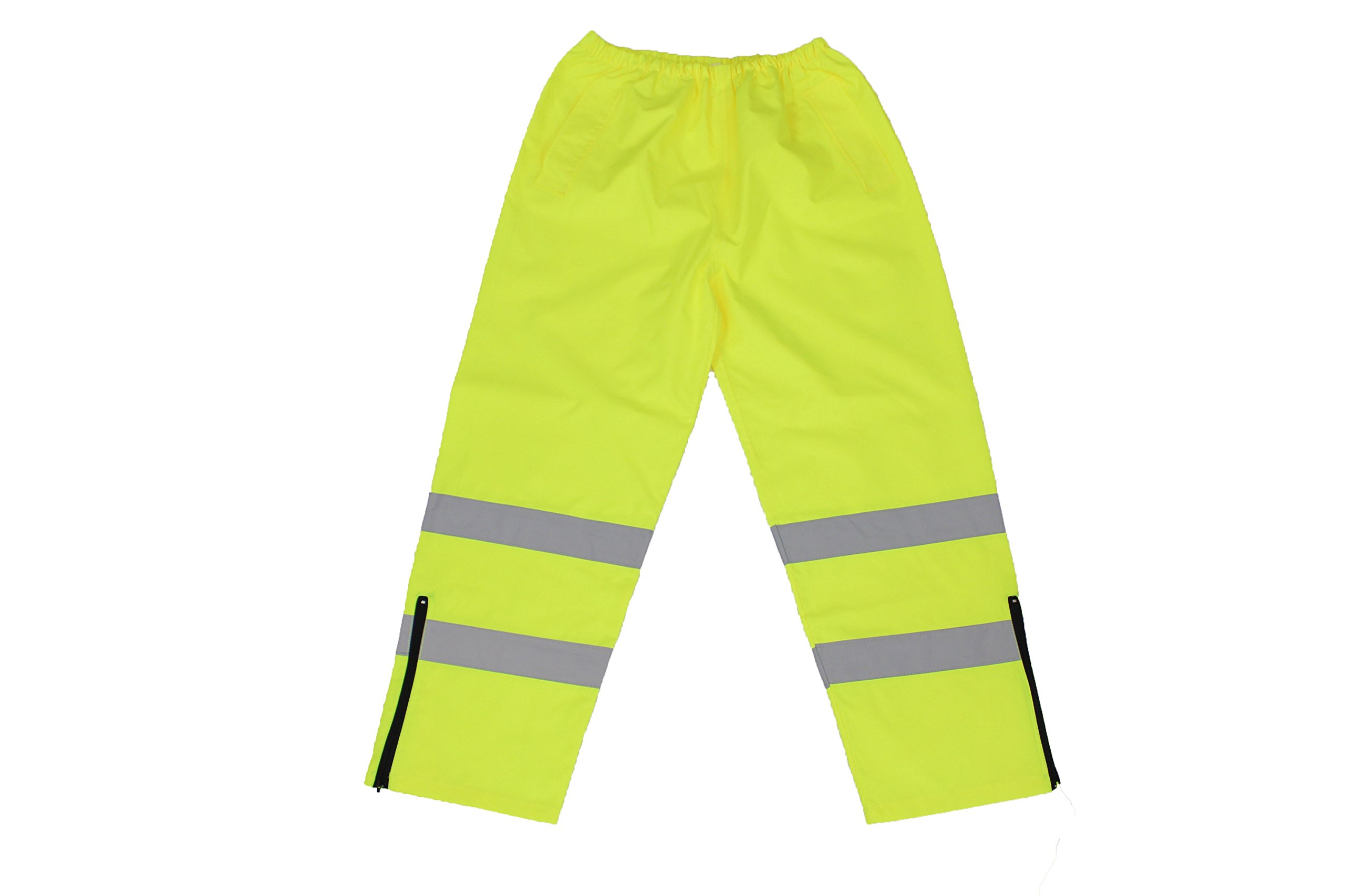 First Class High Visibility Water Resistant Raincoat Jacket and Pant With Reflective Stripes