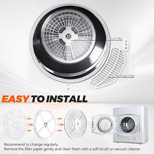 Miniatura 6 de Actualización de poliéster20 filtros de escape para secadora Panda de Beaquicy  Filtro de pelusa para secadores Panda Sonya Magic Chef Avanti