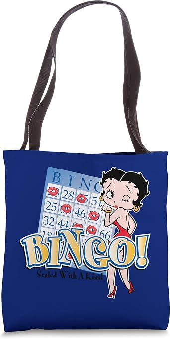 Betty Boop Bingo Sealed With A Kiss! Tote Bag