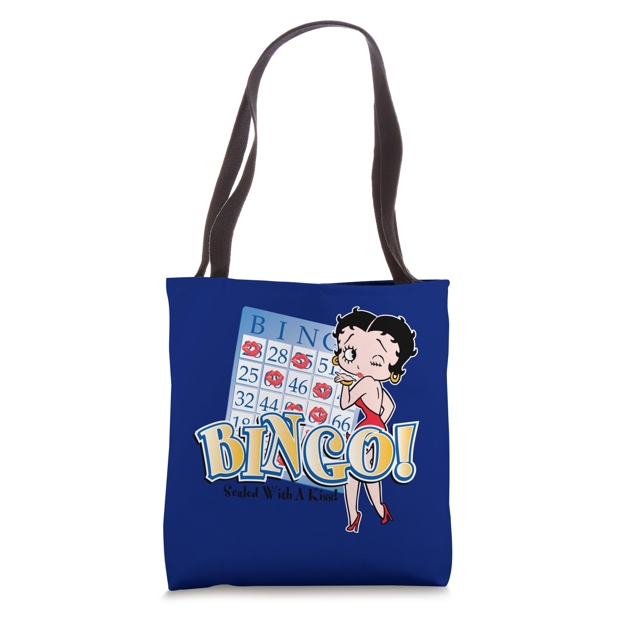 Betty Boop Bingo Sealed With A Kiss! Tote Bag
