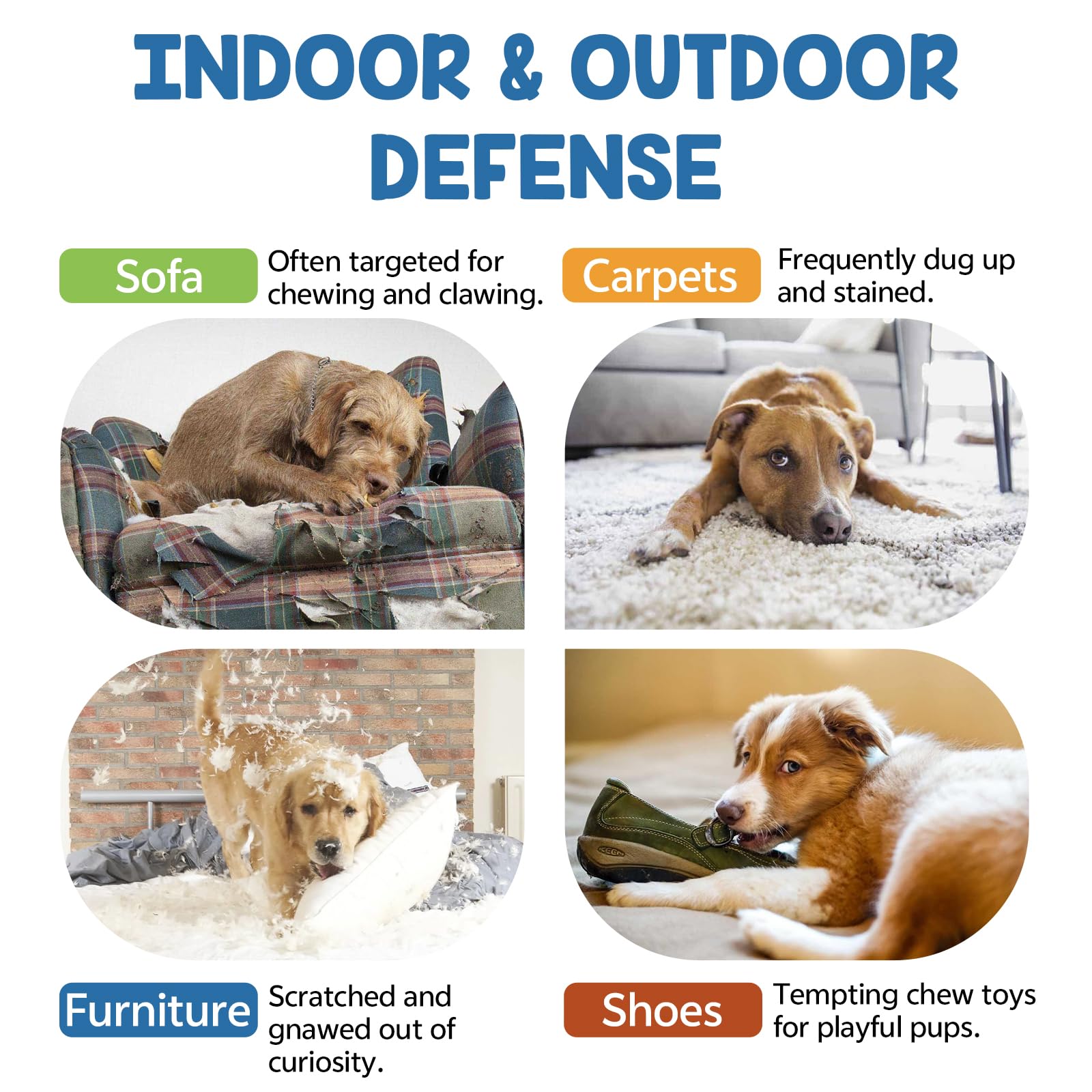 No Chew Spray for Dogs, 200ML Bitter Apple Spray for Dogs to Stop Chewing and Prevents Wound Licking, Protects Furniture, Shoes, Bandages, Alcohol-Free & Non-Toxic, Safe for Indoor & Outdoor Training