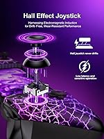 Vista 2 de Anti-Drift & Fast-ConnectWireless Gaming Controller for iPhoneAndroid, Hall Joystick&Trigger Bluetooth Phone Controller, Handheld Game Console