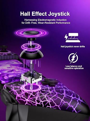 Miniatura 2 de Anti-Drift & Fast-ConnectWireless Gaming Controller for iPhoneAndroid, Hall Joystick&Trigger Bluetooth Phone Controller, Handheld Game Console